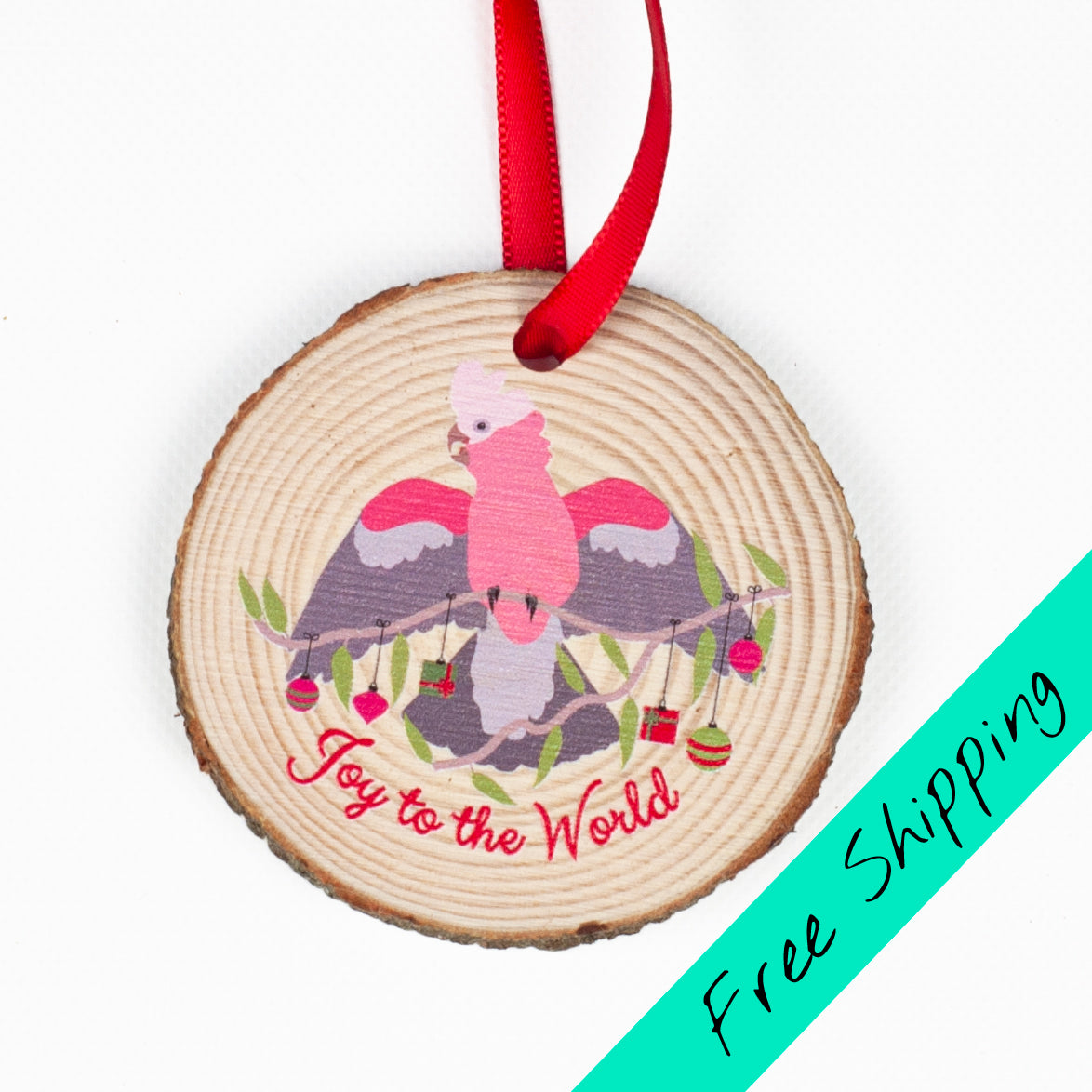 Australian Galah Christmas ornament