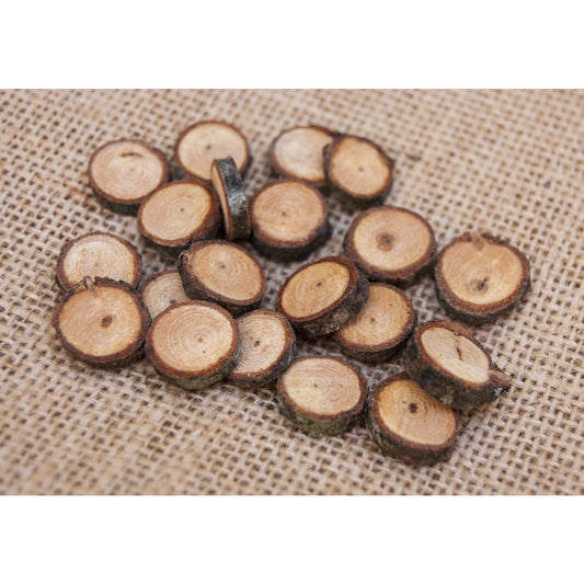 1 - 2 Cm Wood Slices (20 Pack) - Small Wood Slices