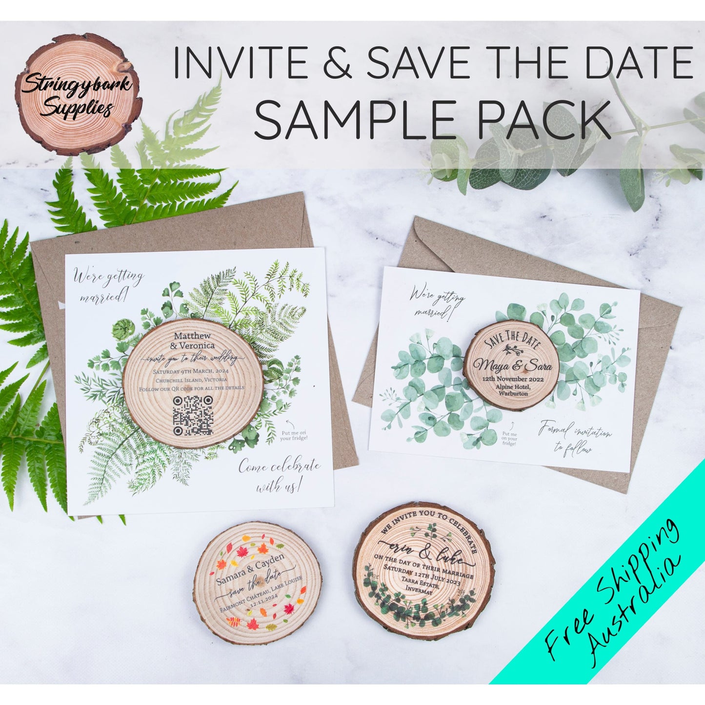 Invite & Save the Date Sample Pack - Save the dates