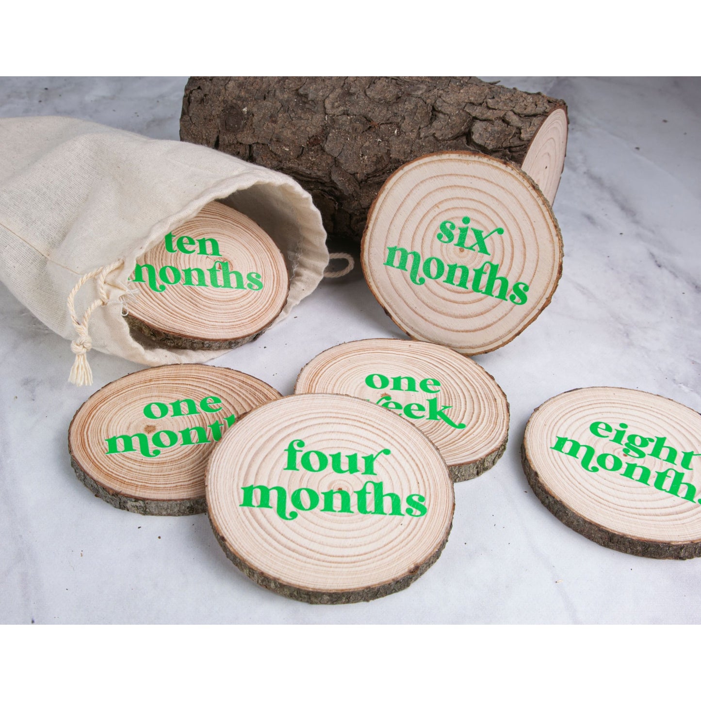 Baby Milestone Discs - Green / No thanks - Milestone slices
