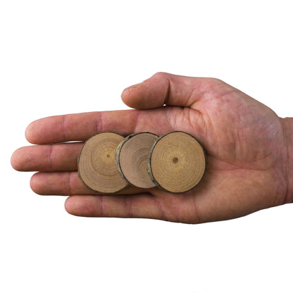 3 - 4 cm wood slice bulk pack (200 pieces)