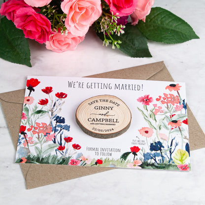 Save The Date - Floral - Small