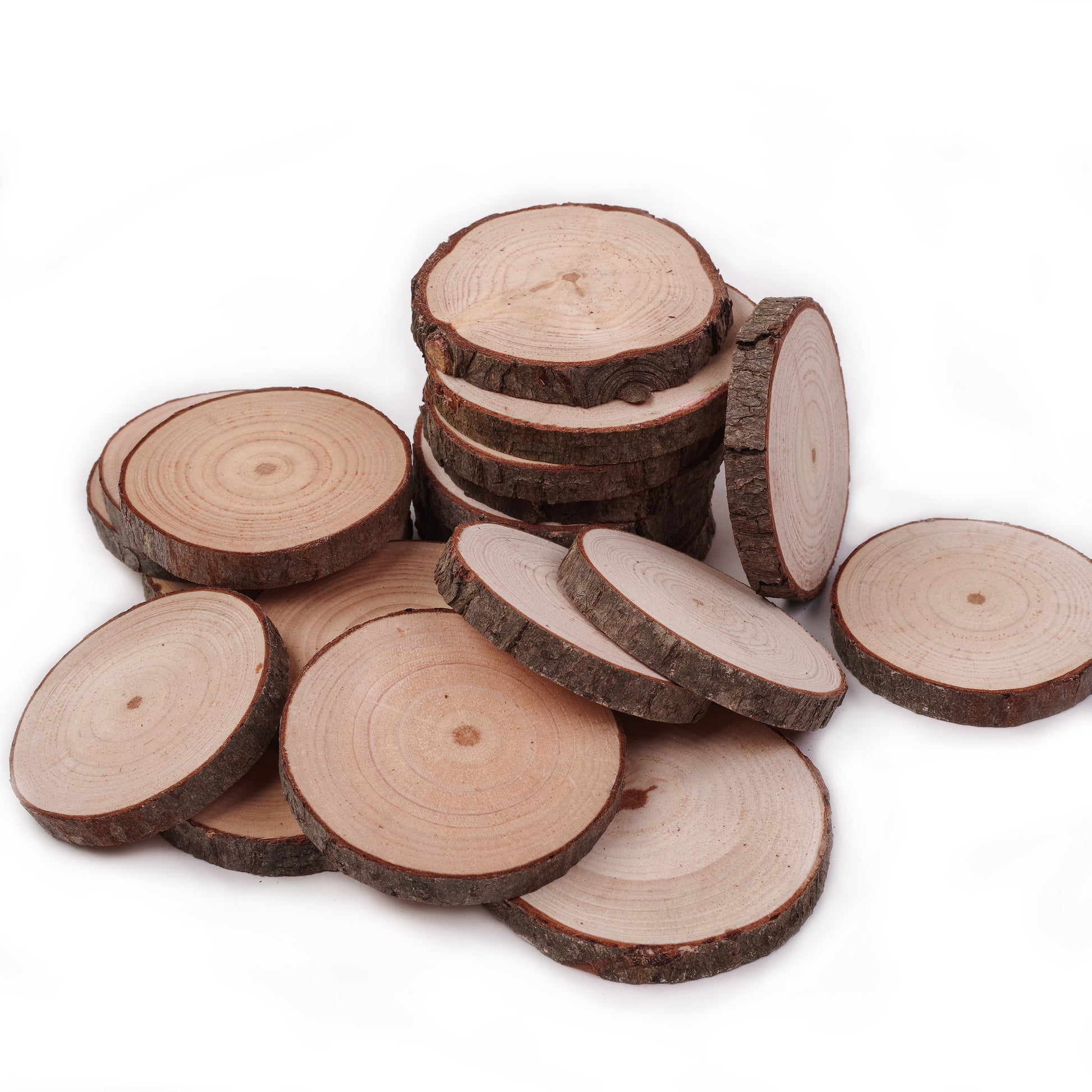 100 Pack 4 6 Cm Wood Slices 2 Inch Wood Slices Bulk Wood Slices