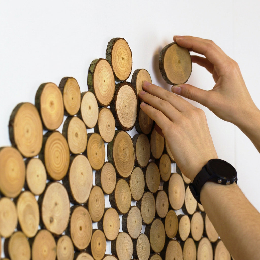 Wood Slice Feature Wall Kit (per m²)
