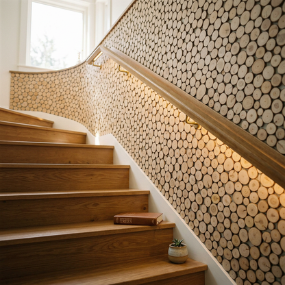 Wood Slice Feature Wall Kit (per m²)