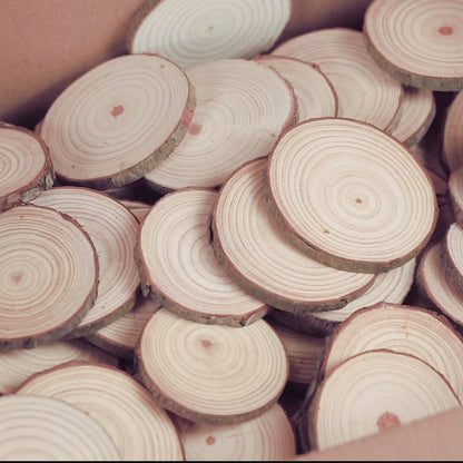 4 - 6 cm Wood slices (Pack of 10)