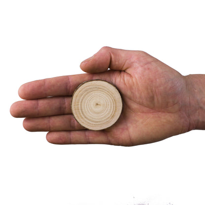 5 - 6 cm wood slice bulk pack (200 pieces)