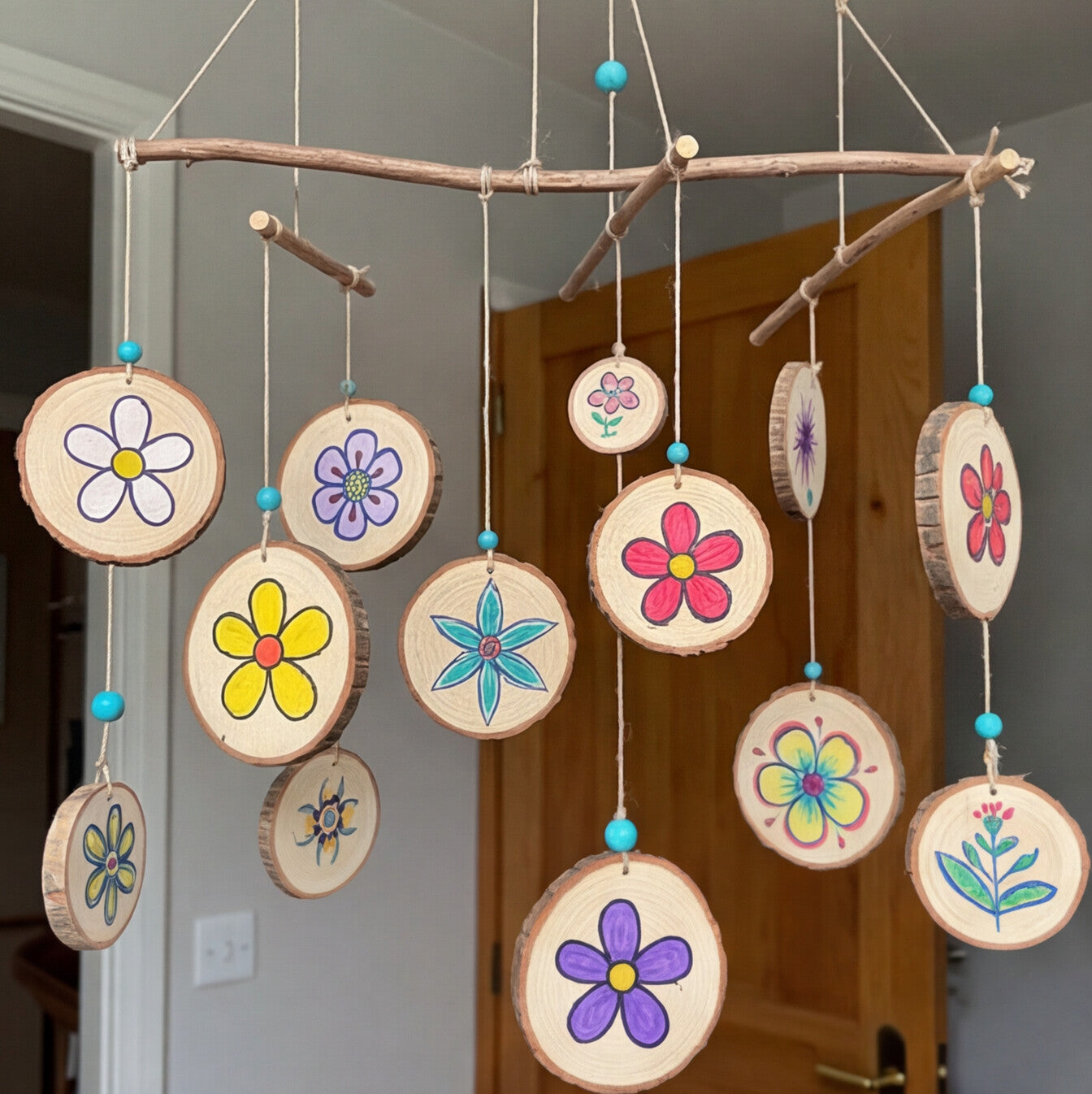 6 - 8 cm Wood slices (Pack of 10)