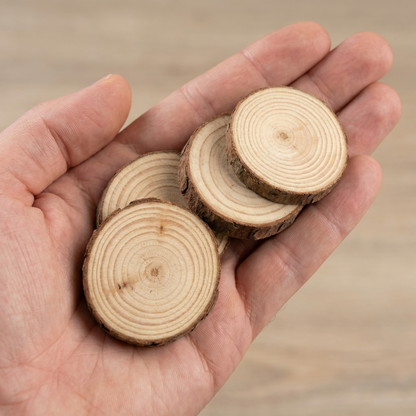 4 - 5 cm wood slice value pack (30 pieces)