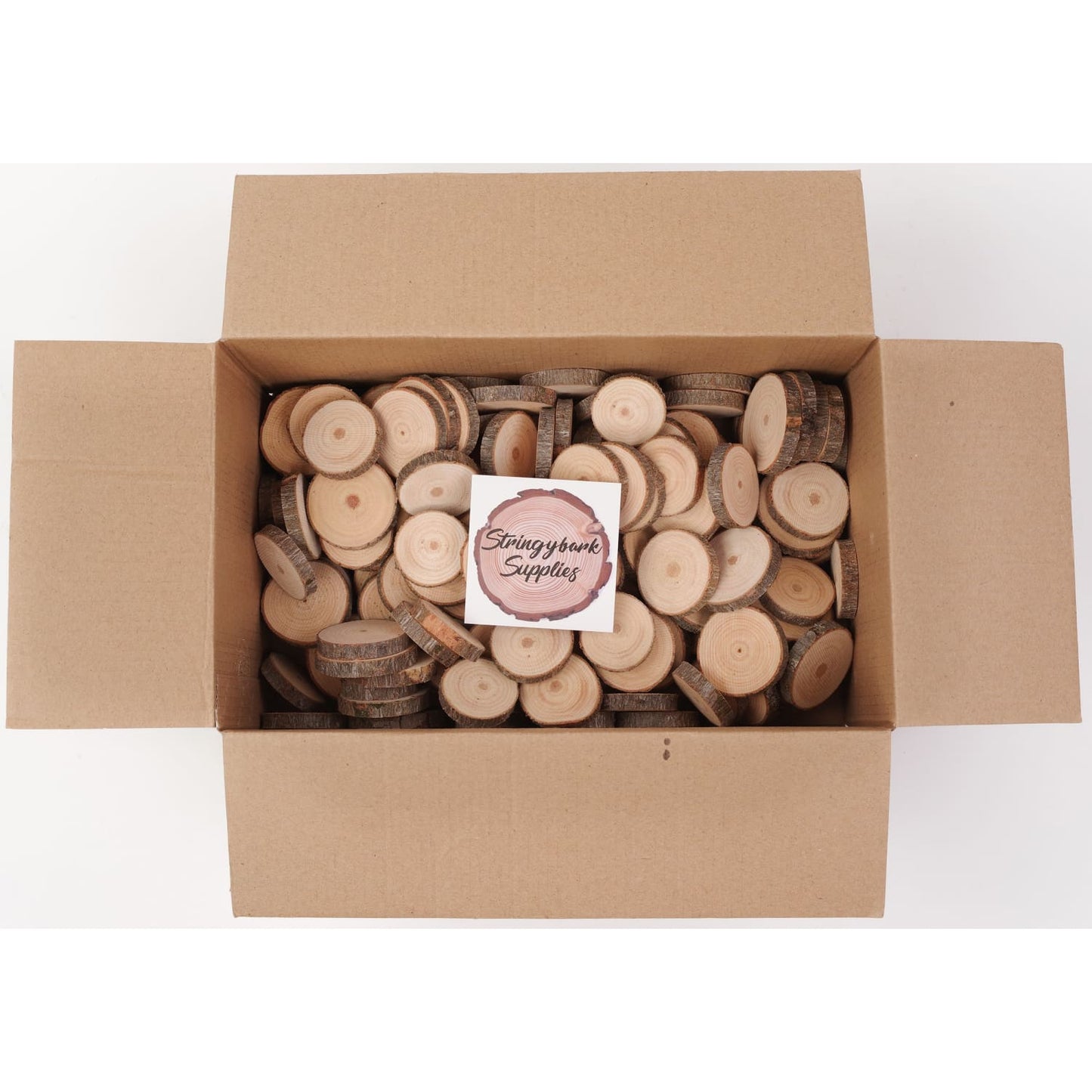 2 - 4 Cm Wood Slices (20 Pack) - Small Wood Slices