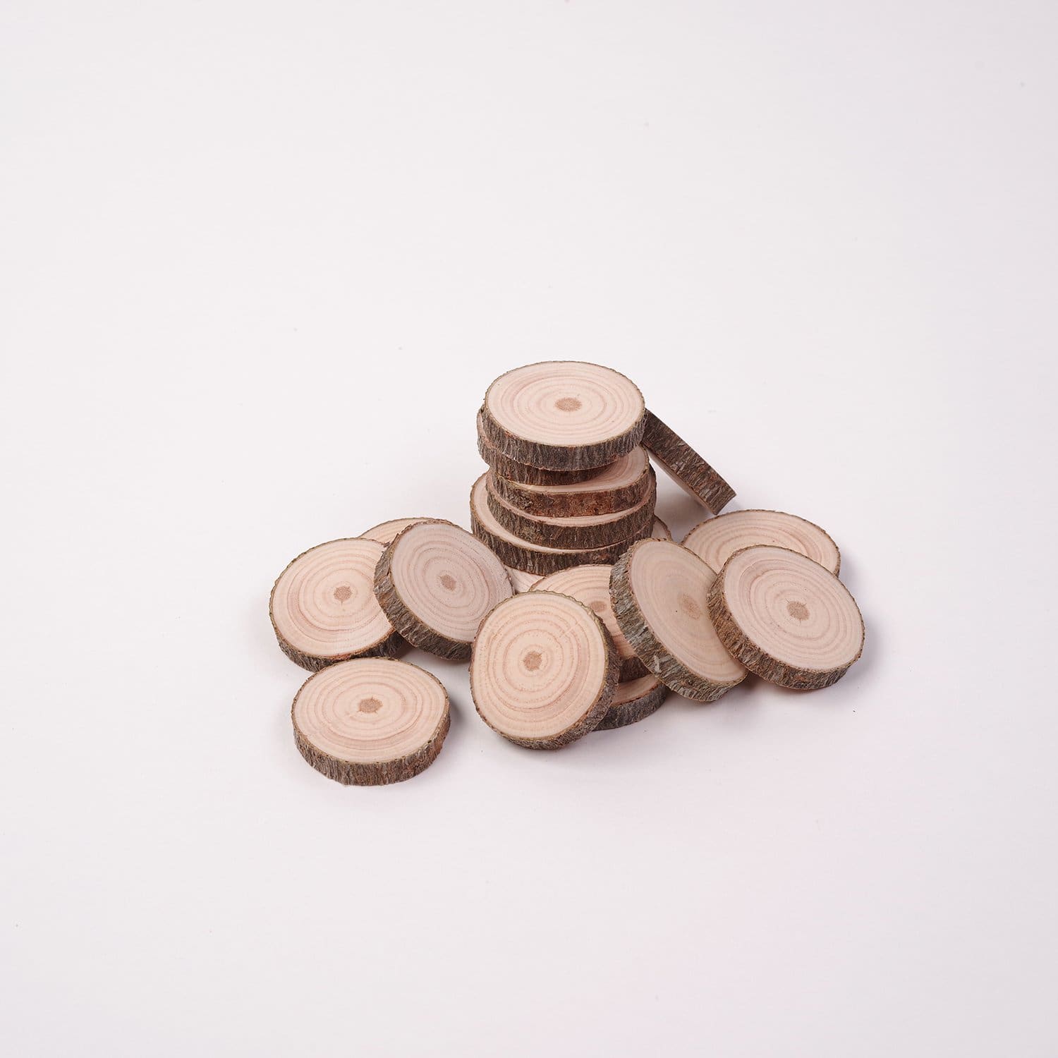 2 - 4 Cm Wood Slices (20 Pack) - Small Wood Slices