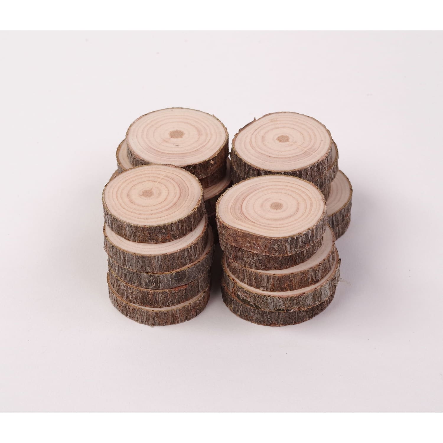 2 - 4 Cm Wood Slices (20 Pack) - Small Wood Slices