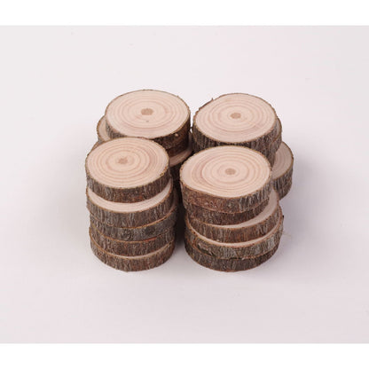 2 - 4 Cm Wood Slices (20 Pack) - Small Wood Slices