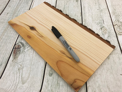 Cedar Live Edge Pieces - with bark