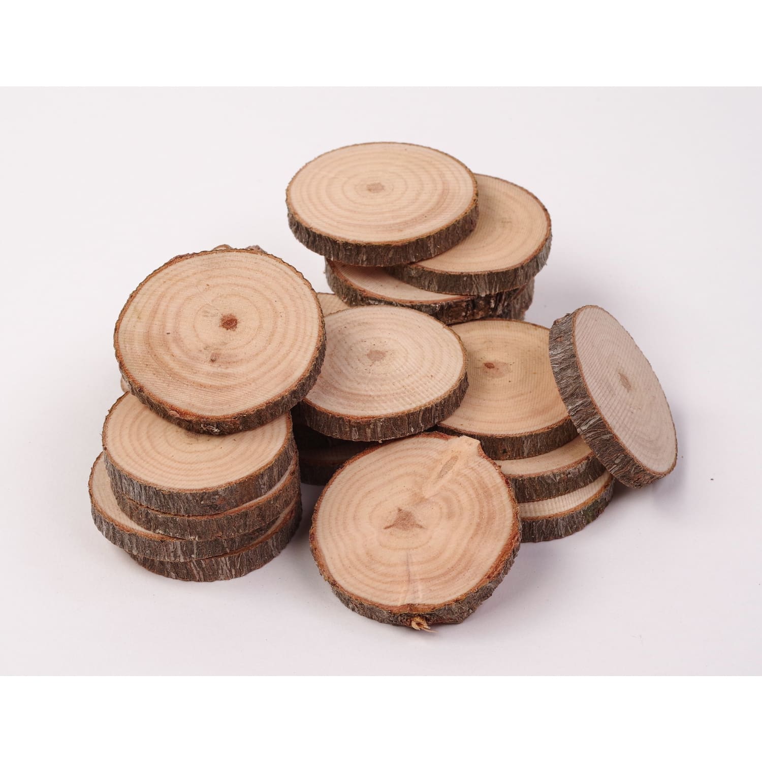 4 - 6 Cm Wood Slices (20 Pack) - Small Wood Slices
