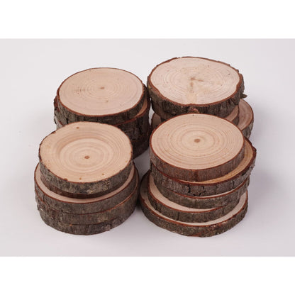 6 - 8 Cm Wood Slices (20 Pack) - Small Wood Slices