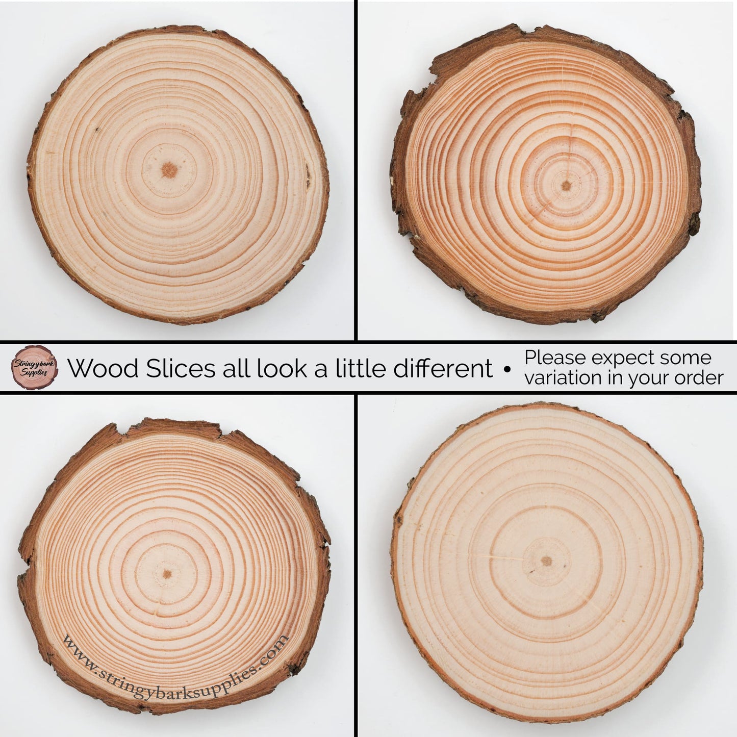 75 Piece Wood Slice Craft Pack - Wood slice kits