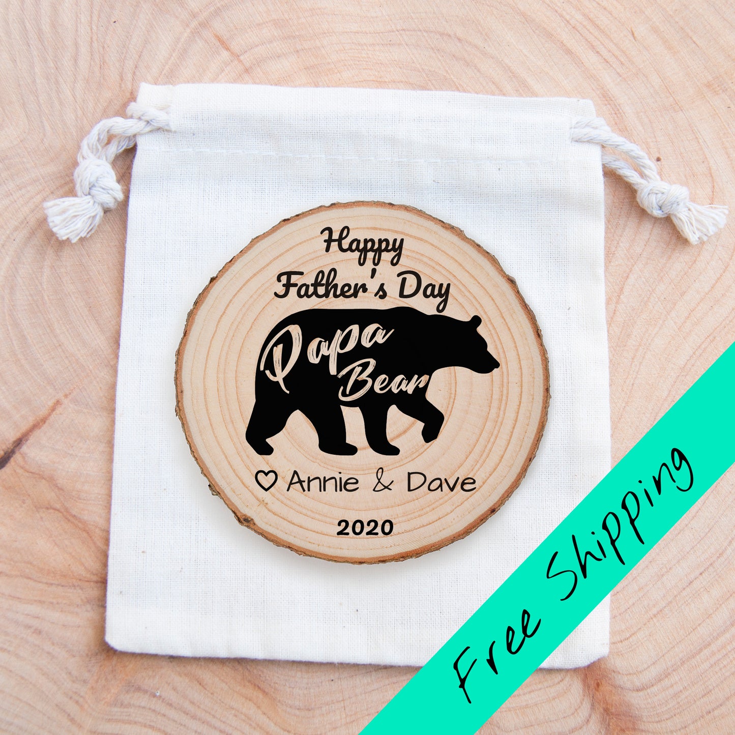 Personalised Papa Bear - magnet