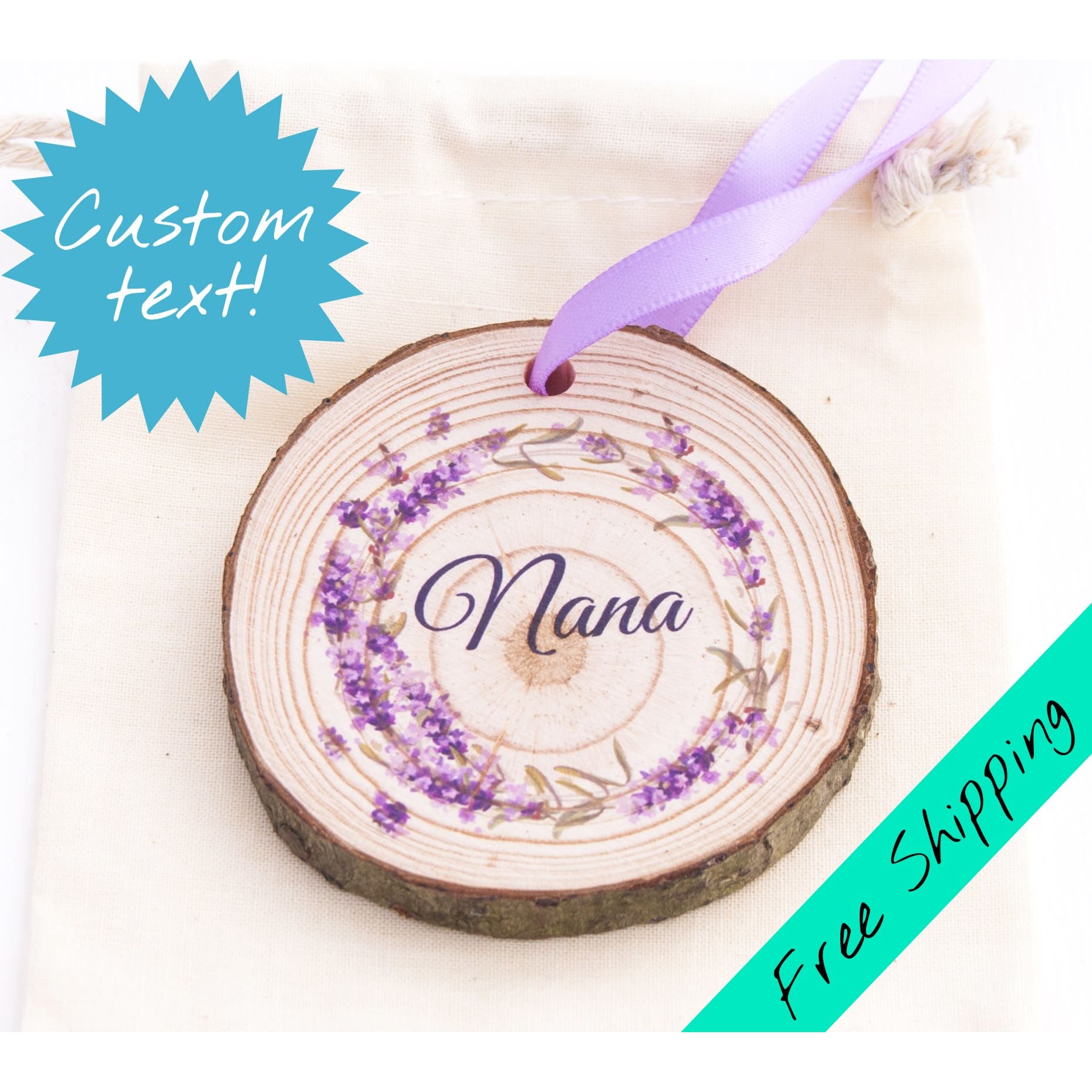 Lavender Wreath Ornament - Mother’s Day Magnet