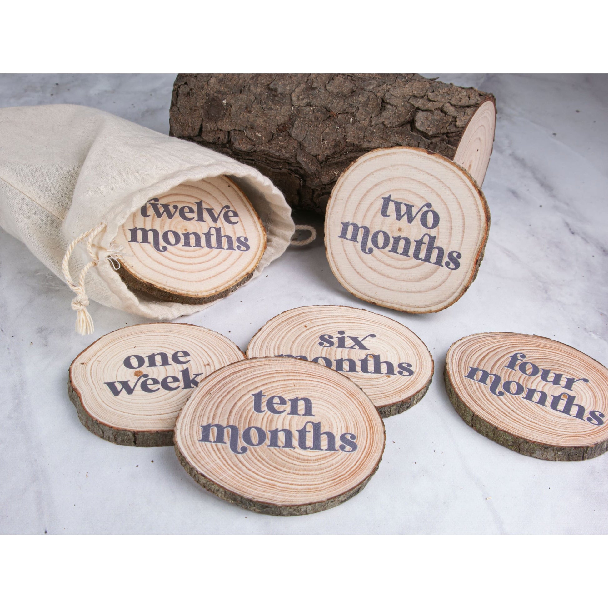 Baby Milestone Discs - Grey / No thanks - Milestone slices