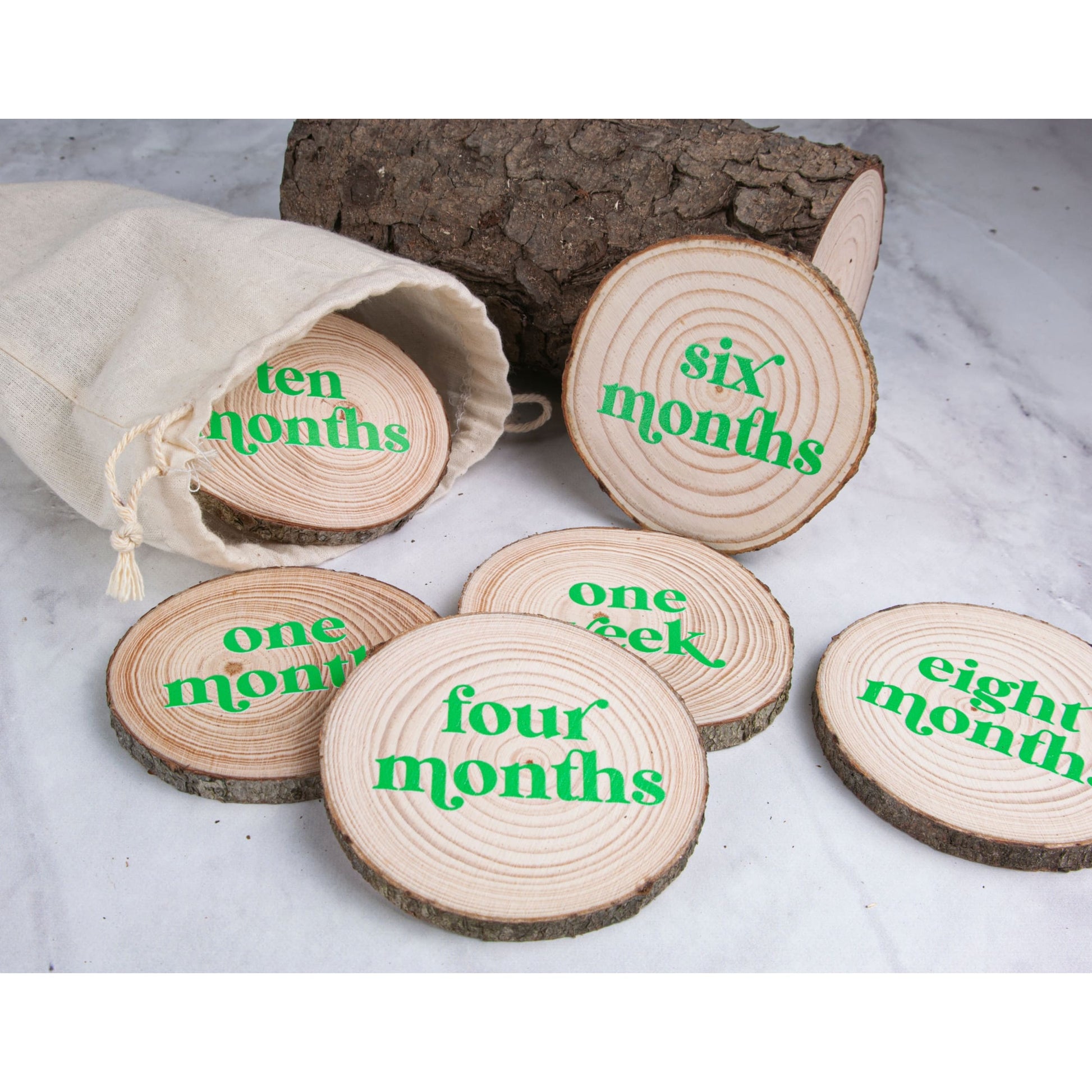Baby Milestone Discs - Green / No thanks - Milestone slices