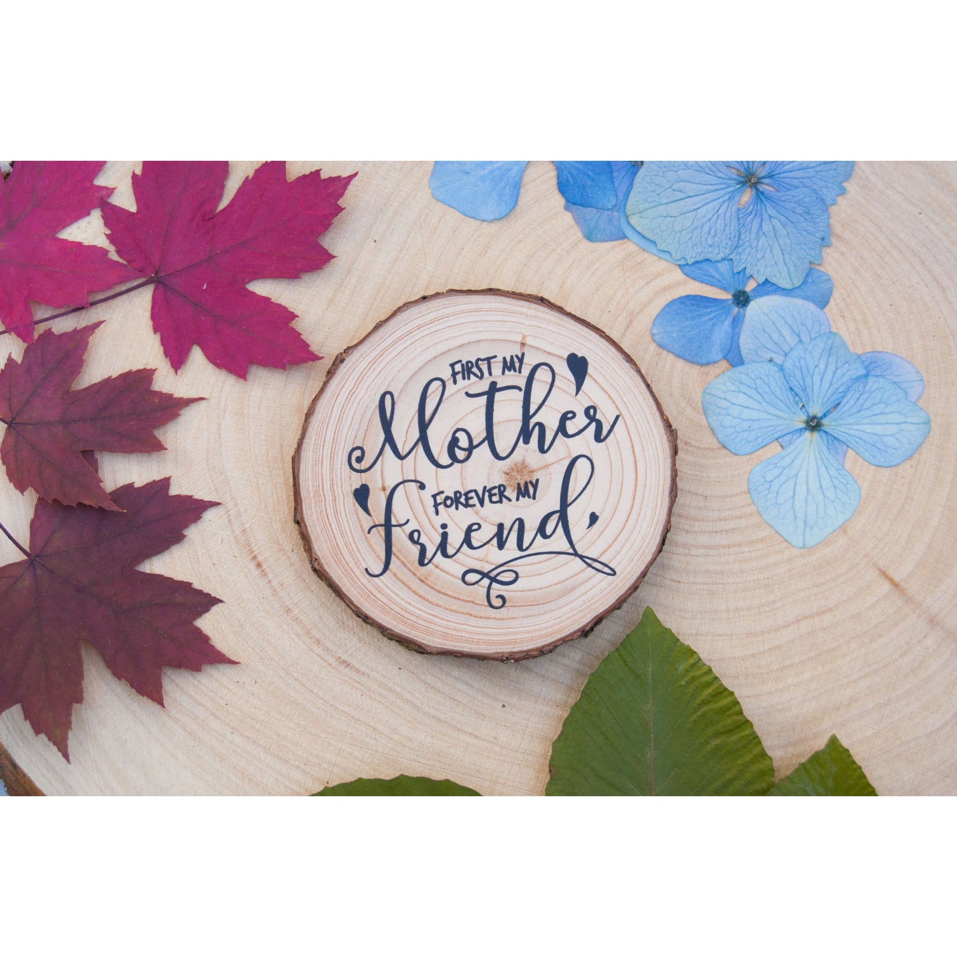 Mothers Day Wood Slice Magnet - Mothers Day Magnet
