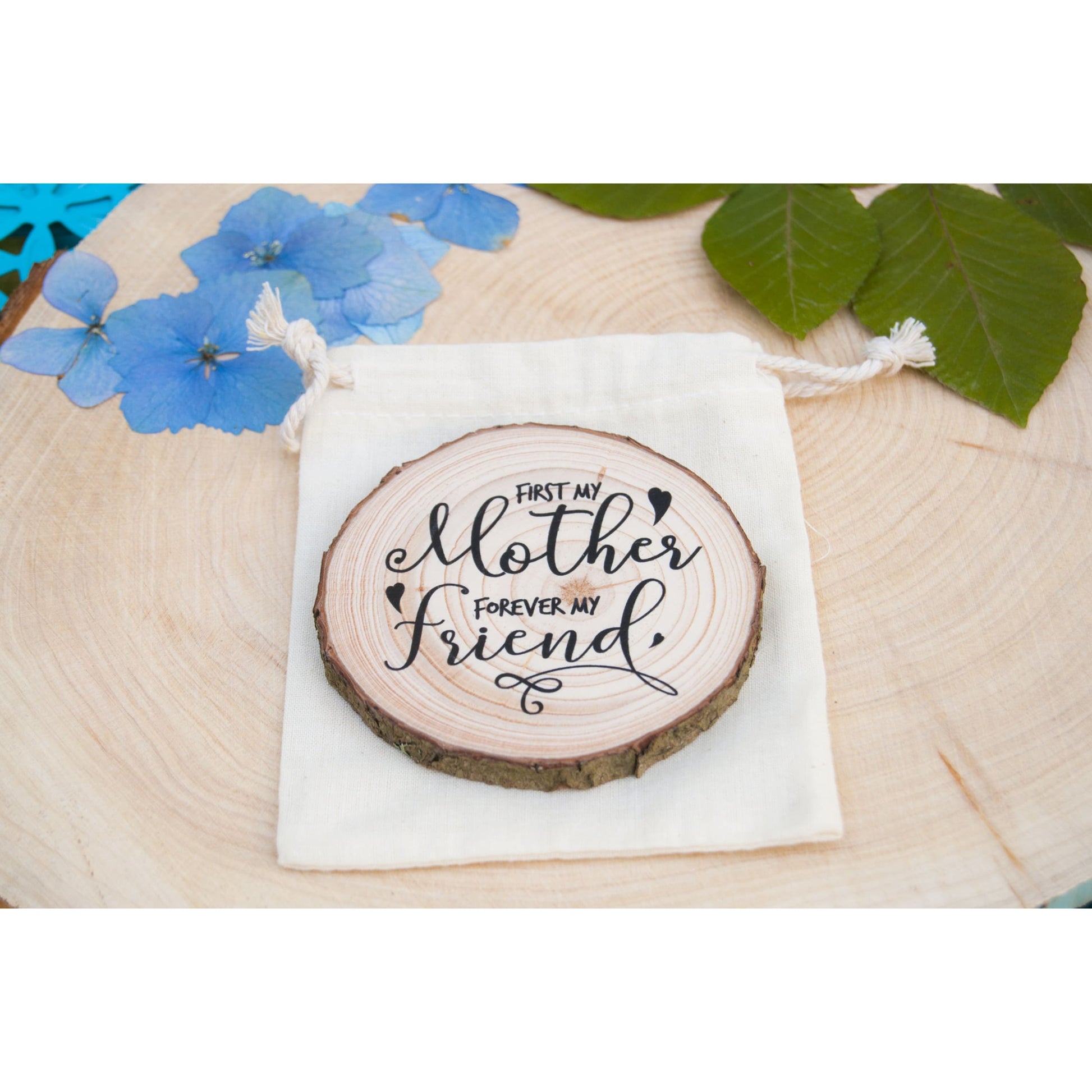 Mothers Day Wood Slice Magnet - Mothers Day Magnet