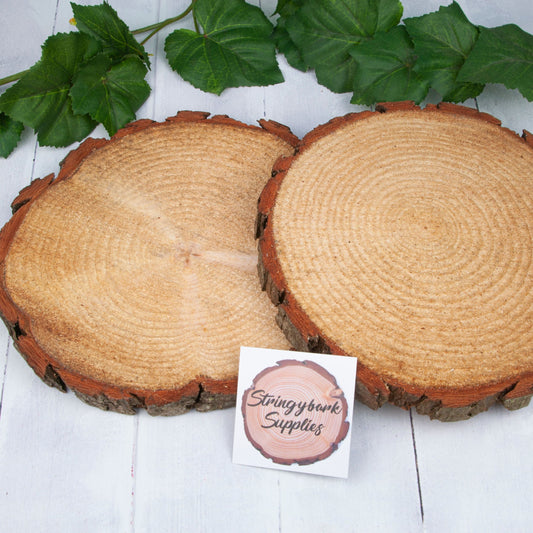 12 Dia | Rustic Natural Wood Slices Round Poplar Wooden Slab Table Centerpiece